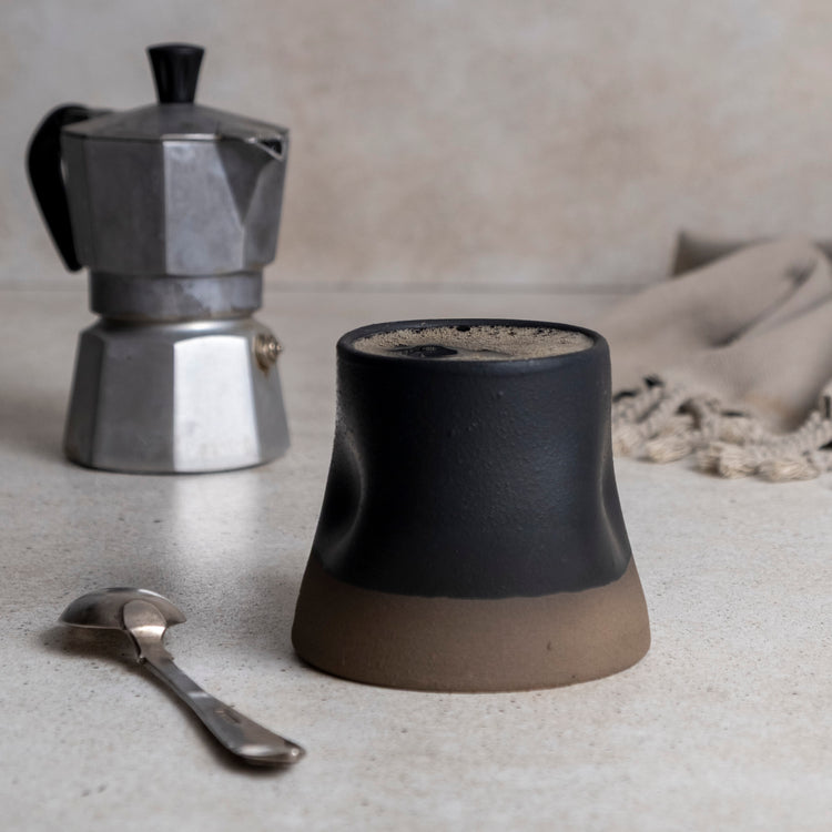 Zeep Naturals | Assos Collection Thumb Pressed Coffee/Tea Cup | Zeep Naturals brings you handcrafted soaps, organic cotton towels, and artisan kitchen essentials — all inspired by nature. Discover simple, sustainable living with products designed to soothe your senses and your home.