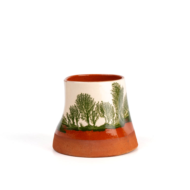 Zeep Naturals | Assos Collection Thumb Pressed Coffee/Tea Cup Forest | Zeep Naturals brings you handcrafted soaps, organic cotton towels, and artisan kitchen essentials — all inspired by nature. Discover simple, sustainable living with products designed to soothe your senses and your home.