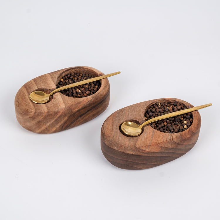 Zeep Naturals | Carya Collection Walnut Spice, Sugar & Salt Jar Set (4 Pieces) | Zeep Naturals brings you handcrafted soaps, organic cotton towels, and artisan kitchen essentials — all inspired by nature. Discover simple, sustainable living with products designed to soothe your senses and your home.