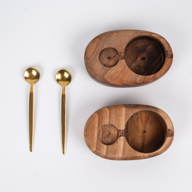 Zeep Naturals | Carya Collection Walnut Spice, Sugar & Salt Jar Set (4 Pieces) | Zeep Naturals brings you handcrafted soaps, organic cotton towels, and artisan kitchen essentials — all inspired by nature. Discover simple, sustainable living with products designed to soothe your senses and your home.