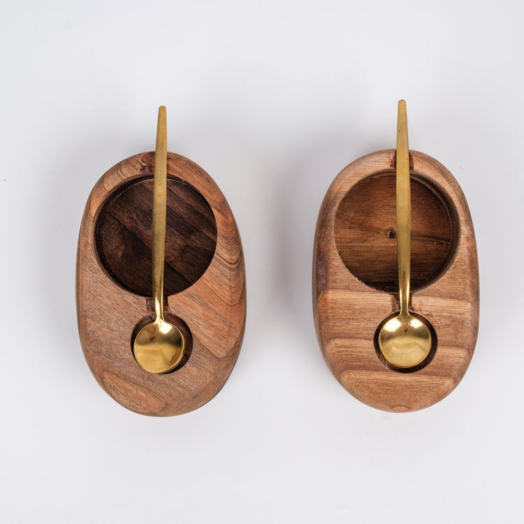 Zeep Naturals | Carya Collection Walnut Spice, Sugar & Salt Jar Set (4 Pieces) | Zeep Naturals brings you handcrafted soaps, organic cotton towels, and artisan kitchen essentials — all inspired by nature. Discover simple, sustainable living with products designed to soothe your senses and your home.