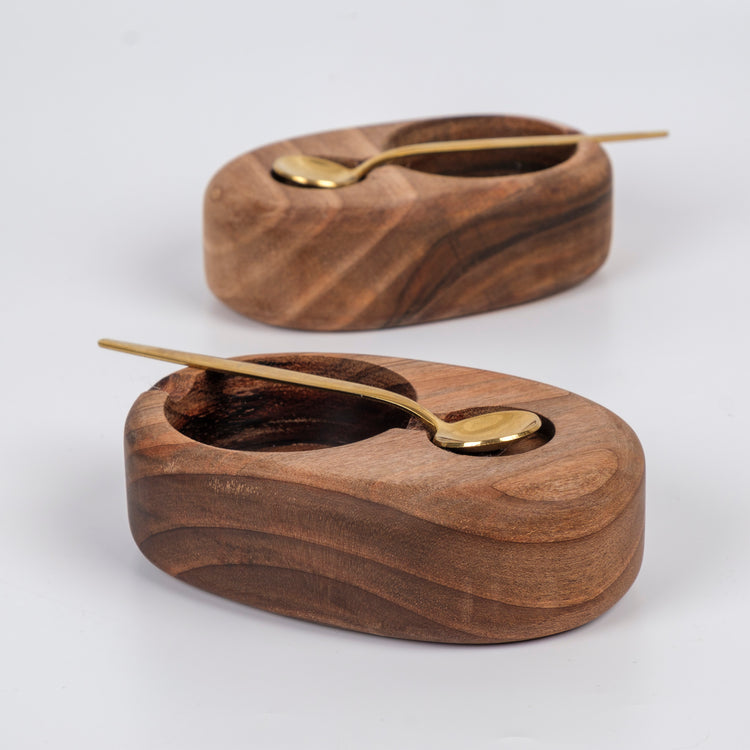 Zeep Naturals | Carya Collection Walnut Spice, Sugar & Salt Jar Set (4 Pieces) | Zeep Naturals brings you handcrafted soaps, organic cotton towels, and artisan kitchen essentials — all inspired by nature. Discover simple, sustainable living with products designed to soothe your senses and your home.