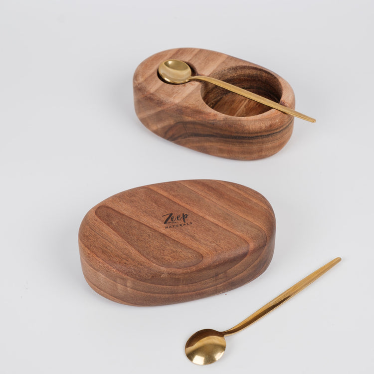 Zeep Naturals | Carya Collection Walnut Spice, Sugar & Salt Jar Set (4 Pieces) | Zeep Naturals brings you handcrafted soaps, organic cotton towels, and artisan kitchen essentials — all inspired by nature. Discover simple, sustainable living with products designed to soothe your senses and your home.