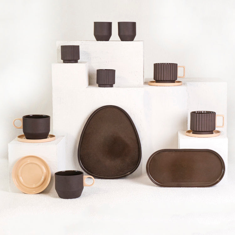 Zeep Naturals | Lydia Collection Modern Conic Coffee/Tea Cup | Zeep Naturals brings you handcrafted soaps, organic cotton towels, and artisan kitchen essentials — all inspired by nature. Discover simple, sustainable living with products designed to soothe your senses and your home.
