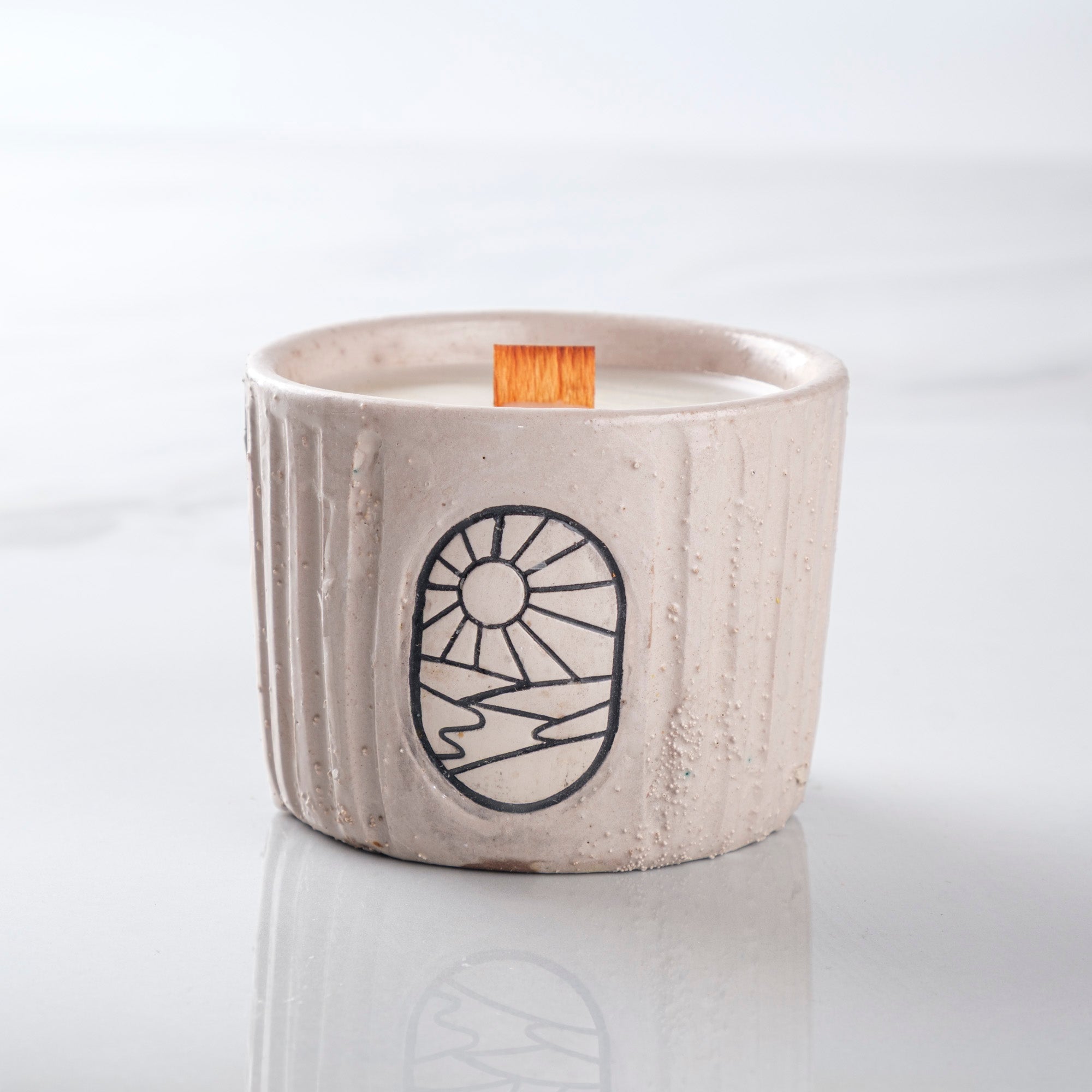 Zeep Naturals | Aegean Collection | Hand-Carved Ceramic Soy Wax Candle