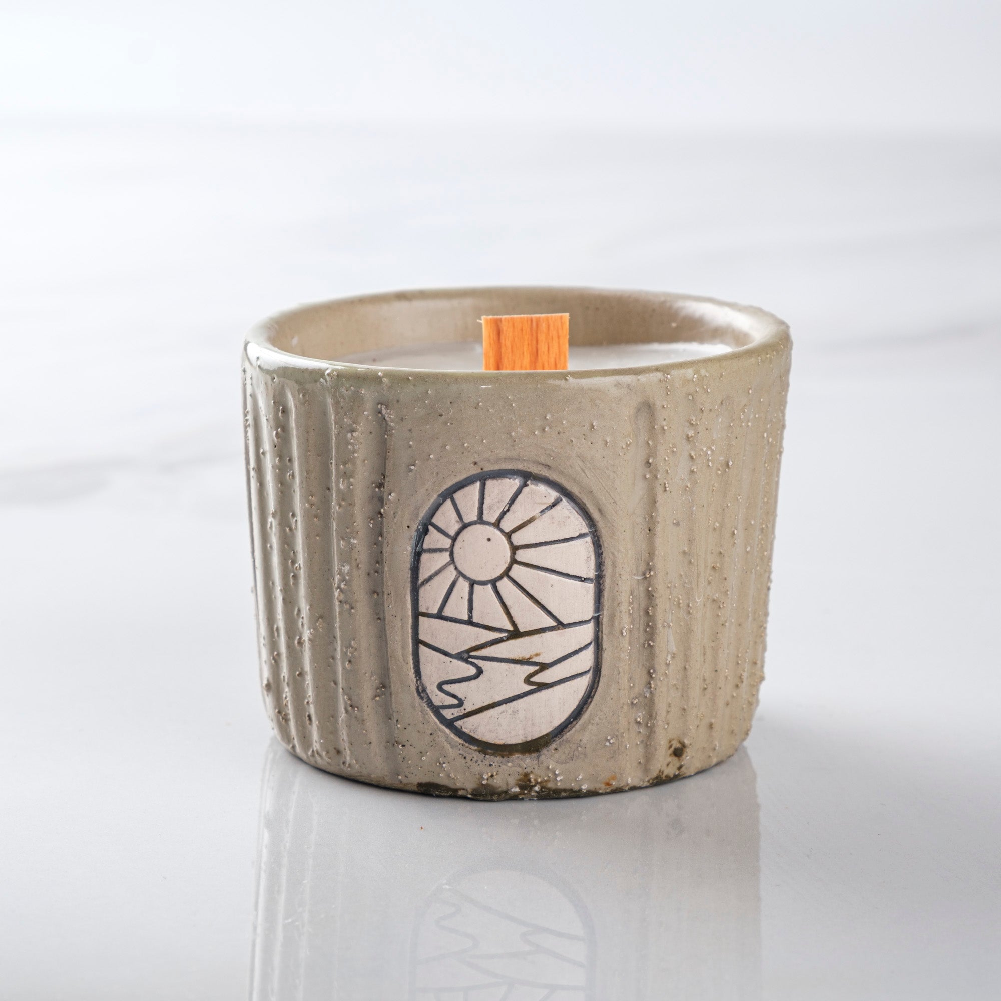 Zeep Naturals | Aegean Collection | Hand-Carved Ceramic Soy Wax Candle