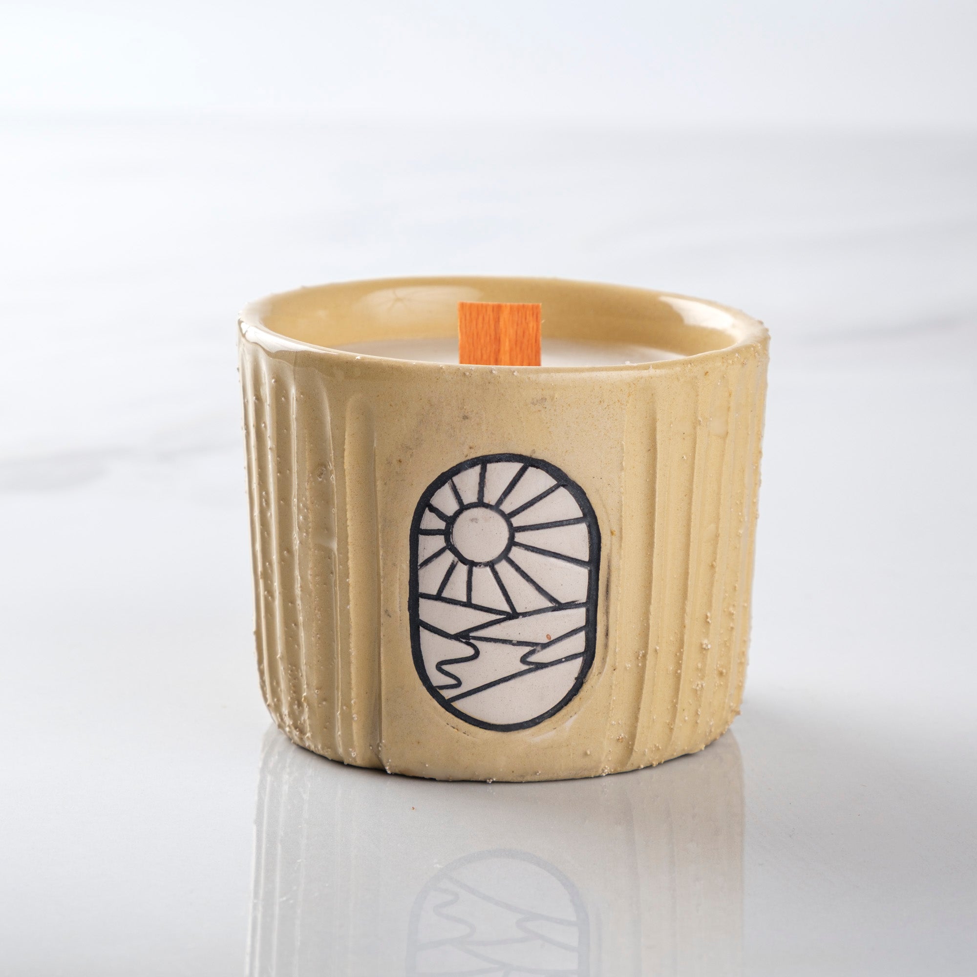 Zeep Naturals | Aegean Collection | Hand-Carved Ceramic Soy Wax Candle