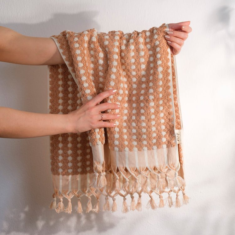 Zeep Naturals | Aegean Collection Bubble Hand Towel | Zeep Naturals brings you handcrafted soaps, organic cotton towels, and artisan kitchen essentials — all inspired by nature. Discover simple, sustainable living with products designed to soothe your senses and your home.