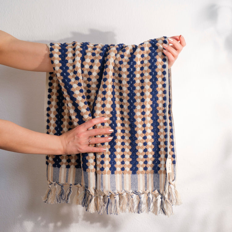 Zeep Naturals | Aegean Collection Bubble Hand Towel | Zeep Naturals brings you handcrafted soaps, organic cotton towels, and artisan kitchen essentials — all inspired by nature. Discover simple, sustainable living with products designed to soothe your senses and your home.