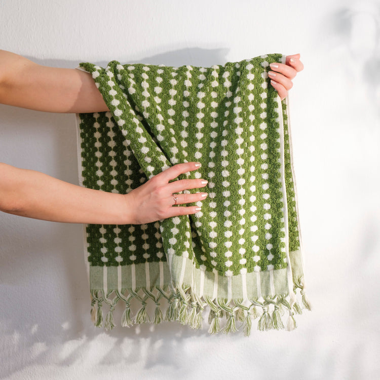 Zeep Naturals | Aegean Collection Bubble Hand Towel | Zeep Naturals brings you handcrafted soaps, organic cotton towels, and artisan kitchen essentials — all inspired by nature. Discover simple, sustainable living with products designed to soothe your senses and your home.