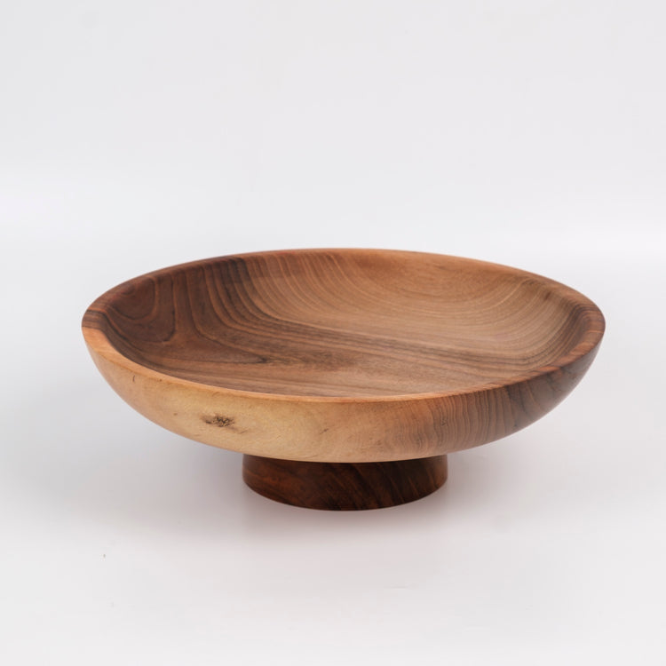 Zeep Naturals | Carya Collection Walnut Pedestal Bowl | Zeep Naturals brings you handcrafted soaps, organic cotton towels, and artisan kitchen essentials — all inspired by nature. Discover simple, sustainable living with products designed to soothe your senses and your home.