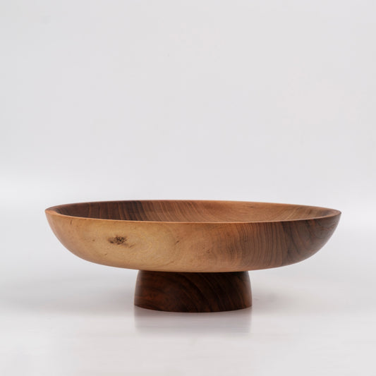 Zeep Naturals | Carya Collection Walnut Pedestal Bowl | Zeep Naturals brings you handcrafted soaps, organic cotton towels, and artisan kitchen essentials — all inspired by nature. Discover simple, sustainable living with products designed to soothe your senses and your home.