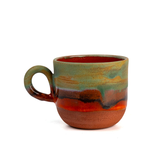 Zeep Naturals | Assos Collection Ceramic Coffee/Tea Cup with Handle | Zeep Naturals brings you handcrafted soaps, organic cotton towels, and artisan kitchen essentials — all inspired by nature. Discover simple, sustainable living with products designed to soothe your senses and your home.