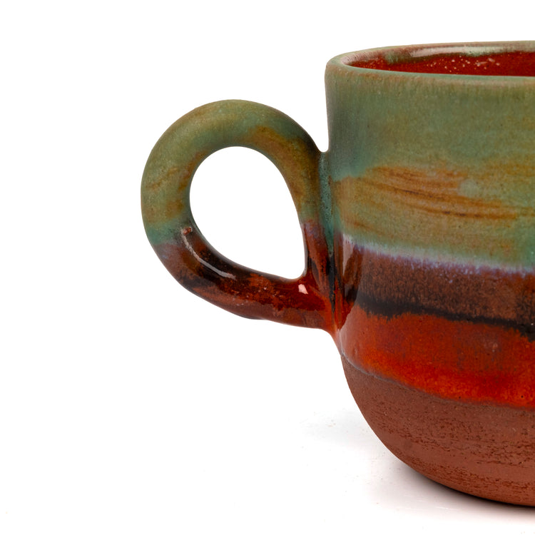 Zeep Naturals | Assos Collection Ceramic Coffee/Tea Cup with Handle | Zeep Naturals brings you handcrafted soaps, organic cotton towels, and artisan kitchen essentials — all inspired by nature. Discover simple, sustainable living with products designed to soothe your senses and your home.