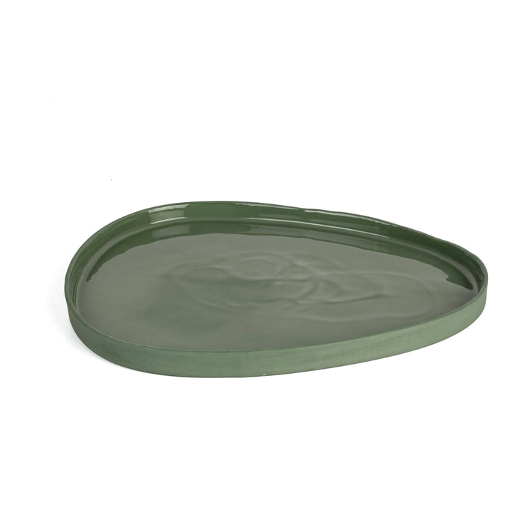 Zeep Naturals | Lydia Collection Amorphous Serving Plate | Zeep Naturals brings you handcrafted soaps, organic cotton towels, and artisan kitchen essentials — all inspired by nature. Discover simple, sustainable living with products designed to soothe your senses and your home.