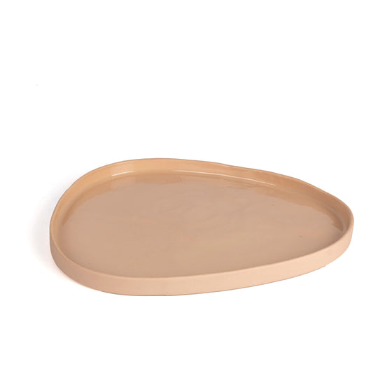 Zeep Naturals | Lydia Collection Amorphous Serving Plate | Zeep Naturals brings you handcrafted soaps, organic cotton towels, and artisan kitchen essentials — all inspired by nature. Discover simple, sustainable living with products designed to soothe your senses and your home.