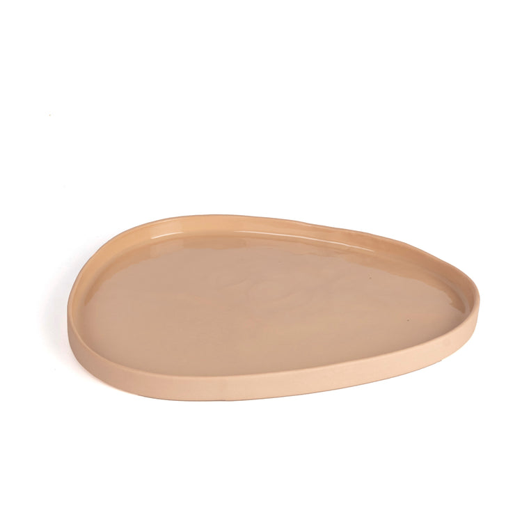 Zeep Naturals | Lydia Collection Amorphous Serving Plate | Zeep Naturals brings you handcrafted soaps, organic cotton towels, and artisan kitchen essentials — all inspired by nature. Discover simple, sustainable living with products designed to soothe your senses and your home.