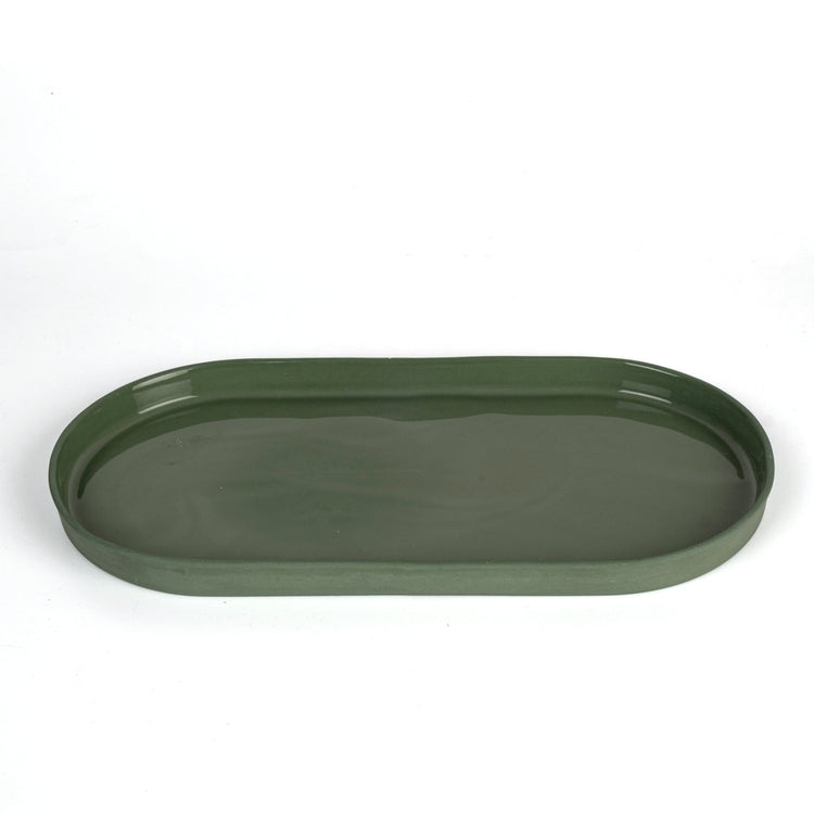 Zeep Naturals | Lydia Collection Oval Serving Plate | Zeep Naturals brings you handcrafted soaps, organic cotton towels, and artisan kitchen essentials — all inspired by nature. Discover simple, sustainable living with products designed to soothe your senses and your home.