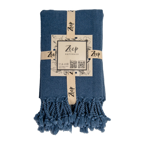 Zeep Naturals | Stone Washed Kitchen/Hand Towels (Set of 2) Denim | Zeep Naturals brings you handcrafted soaps, organic cotton towels, and artisan kitchen essentials — all inspired by nature. Discover simple, sustainable living with products designed to soothe your senses and your home.