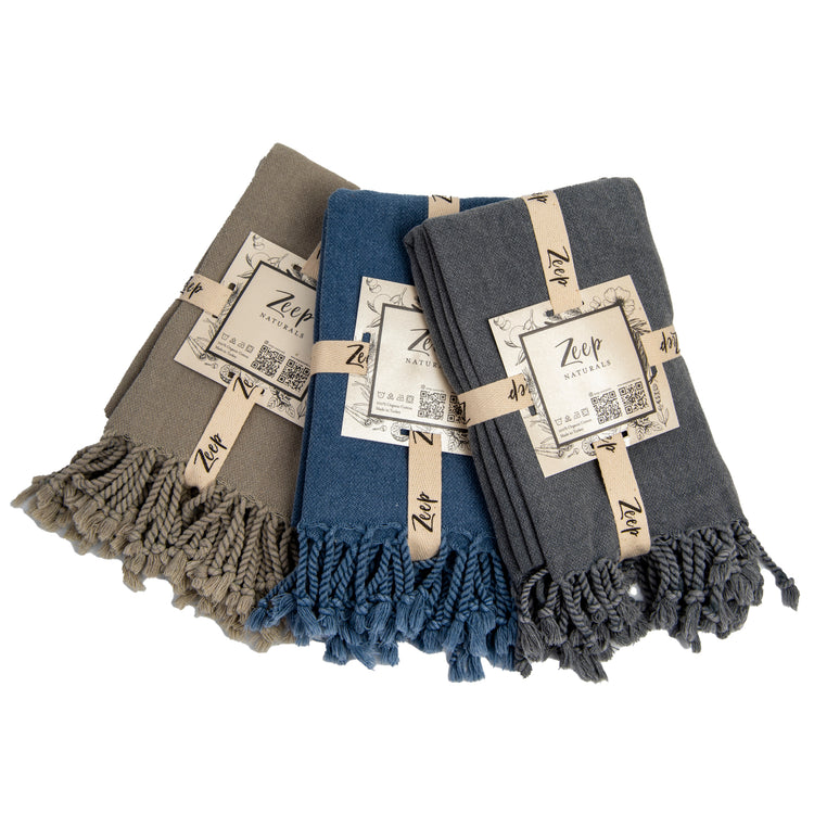 Zeep Naturals | Stone Washed Kitchen/Hand Towels (Set of 2) | Zeep Naturals brings you handcrafted soaps, organic cotton towels, and artisan kitchen essentials — all inspired by nature. Discover simple, sustainable living with products designed to soothe your senses and your home.