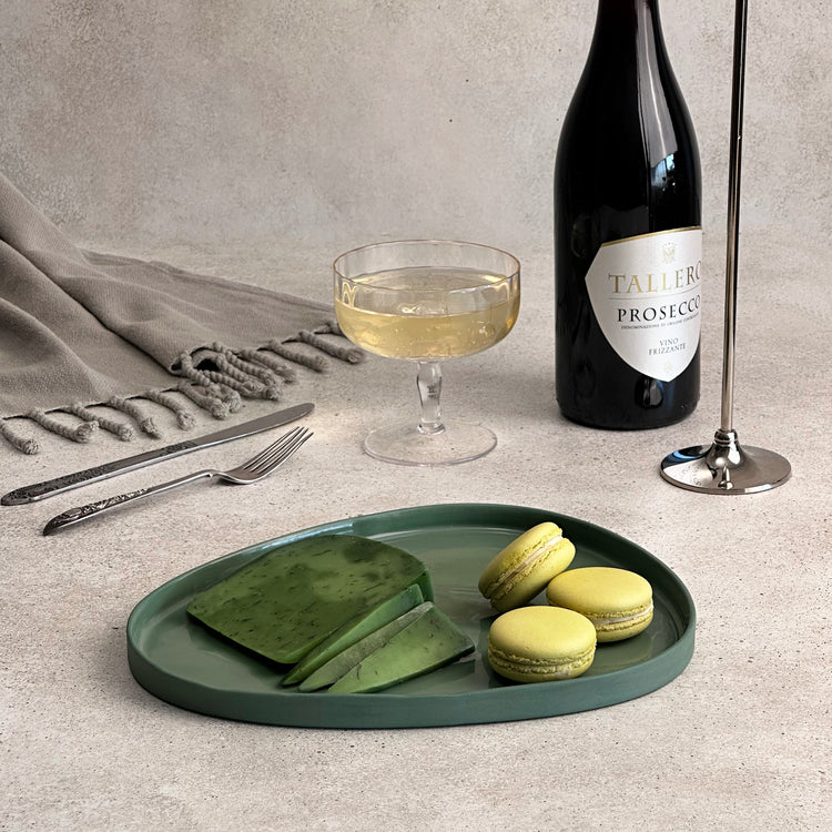 Zeep Naturals | Lydia Collection Amorphous Serving Plate | Zeep Naturals brings you handcrafted soaps, organic cotton towels, and artisan kitchen essentials — all inspired by nature. Discover simple, sustainable living with products designed to soothe your senses and your home.