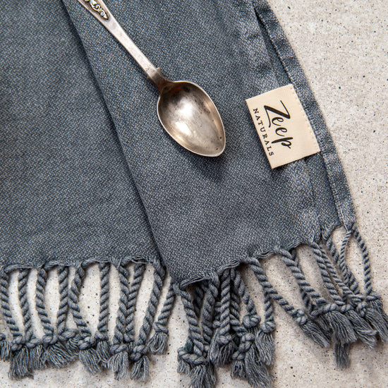 Zeep Naturals | Stone Washed Kitchen/Hand Towels (Set of 2) | Zeep Naturals brings you handcrafted soaps, organic cotton towels, and artisan kitchen essentials — all inspired by nature. Discover simple, sustainable living with products designed to soothe your senses and your home.