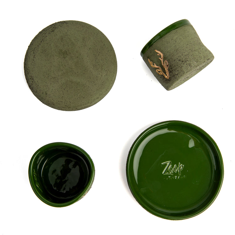 Zeep Naturals | Stoneware Handmade 2-Piece Espresso Cup | Deer | Zeep Naturals brings you handcrafted soaps, organic cotton towels, and artisan kitchen essentials — all inspired by nature. Discover simple, sustainable living with products designed to soothe your senses and your home.