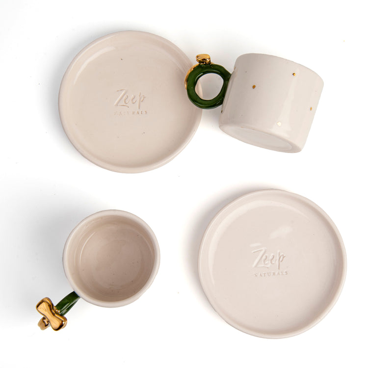 Zeep Naturals | Ceramic Handmade 2-Piece Standart Espresso Cup | Ribbon | Zeep Naturals brings you handcrafted soaps, organic cotton towels, and artisan kitchen essentials — all inspired by nature. Discover simple, sustainable living with products designed to soothe your senses and your home.