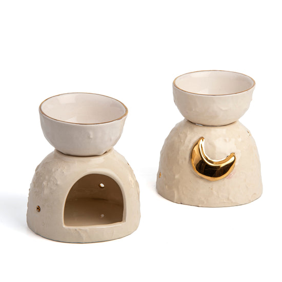 Zeep Naturals | Essential Oil Warmer | Crescent | Zeep Naturals brings you handcrafted soaps, organic cotton towels, and artisan kitchen essentials — all inspired by nature. Discover simple, sustainable living with products designed to soothe your senses and your home.