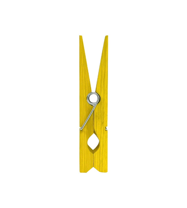 Zeep Naturals | Jumbo Wooden Clothespins Yellow | Zeep Naturals brings you handcrafted soaps, organic cotton towels, and artisan kitchen essentials — all inspired by nature. Discover simple, sustainable living with products designed to soothe your senses and your home.