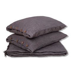 Zeep Naturals | Muslin Cloud Core Coverlet Sets Slate Shadow | Zeep Naturals brings you handcrafted soaps, organic cotton towels, and artisan kitchen essentials — all inspired by nature. Discover simple, sustainable living with products designed to soothe your senses and your home.