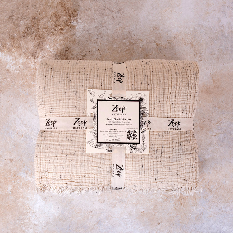 Zeep Naturals | Muslin Cloud Signature Coverlet Sets | Zeep Naturals brings you handcrafted soaps, organic cotton towels, and artisan kitchen essentials — all inspired by nature. Discover simple, sustainable living with products designed to soothe your senses and your home.