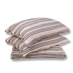 Zeep Naturals | Muslin Cloud Signature Coverlet Sets Soft Stripe Grey | Zeep Naturals brings you handcrafted soaps, organic cotton towels, and artisan kitchen essentials — all inspired by nature. Discover simple, sustainable living with products designed to soothe your senses and your home.
