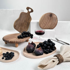 Zeep Naturals | Carya Collection Walnut Cutting & Serving Board | Zeep Naturals brings you handcrafted soaps, organic cotton towels, and artisan kitchen essentials — all inspired by nature. Discover simple, sustainable living with products designed to soothe your senses and your home.