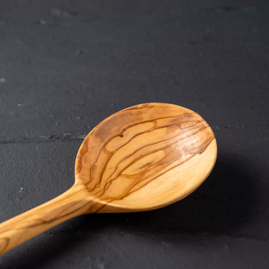 Olive Wood Round Spoon