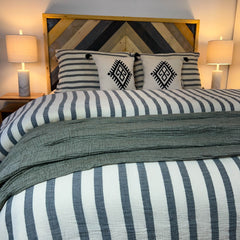 Zeep Naturals | Thick Striped Muslin Duvet/Comforter Sets | Zeep Naturals brings you handcrafted soaps, organic cotton towels, and artisan kitchen essentials — all inspired by nature. Discover simple, sustainable living with products designed to soothe your senses and your home.