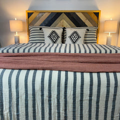 Zeep Naturals | Thick Striped Muslin Duvet/Comforter Sets | Zeep Naturals brings you handcrafted soaps, organic cotton towels, and artisan kitchen essentials — all inspired by nature. Discover simple, sustainable living with products designed to soothe your senses and your home.