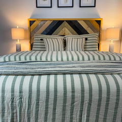 Zeep Naturals | Thick Striped Muslin Duvet/Comforter Sets | Zeep Naturals brings you handcrafted soaps, organic cotton towels, and artisan kitchen essentials — all inspired by nature. Discover simple, sustainable living with products designed to soothe your senses and your home.