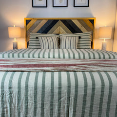 Zeep Naturals | Thick Striped Muslin Duvet/Comforter Sets | Zeep Naturals brings you handcrafted soaps, organic cotton towels, and artisan kitchen essentials — all inspired by nature. Discover simple, sustainable living with products designed to soothe your senses and your home.