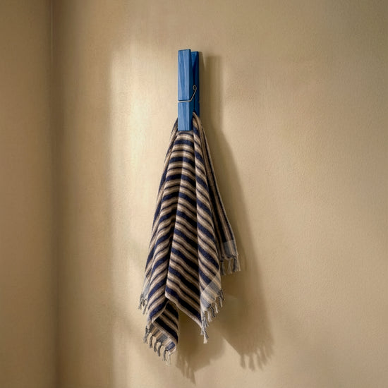 Zeep Naturals | Jumbo Wooden Clothespins Blue | Zeep Naturals brings you handcrafted soaps, organic cotton towels, and artisan kitchen essentials — all inspired by nature. Discover simple, sustainable living with products designed to soothe your senses and your home.