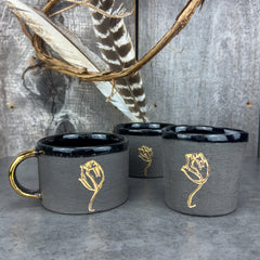 Zeep Naturals | Stoneware Handmade Americano Cup | Poppy | Zeep Naturals brings you handcrafted soaps, organic cotton towels, and artisan kitchen essentials — all inspired by nature. Discover simple, sustainable living with products designed to soothe your senses and your home.