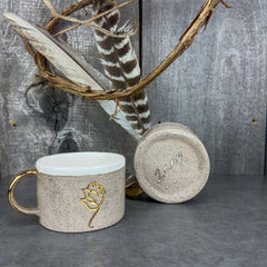 Zeep Naturals | Stoneware Handmade Americano Cup | Poppy | Zeep Naturals brings you handcrafted soaps, organic cotton towels, and artisan kitchen essentials — all inspired by nature. Discover simple, sustainable living with products designed to soothe your senses and your home.