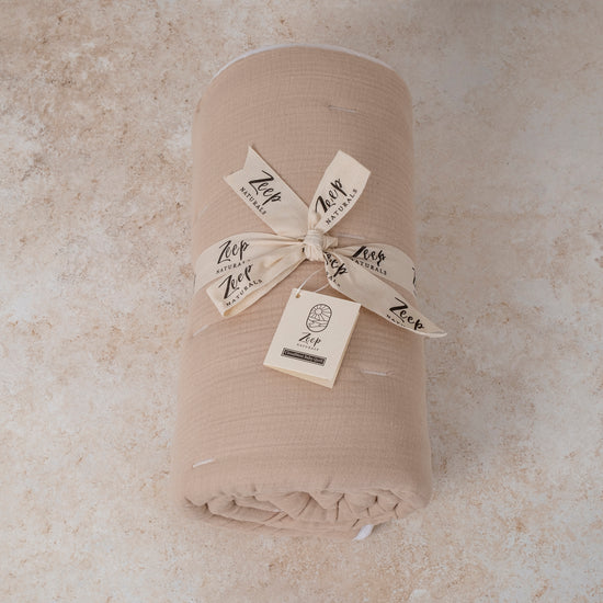 Zeep Naturals | CloudNest Baby Quilts Sand | Zeep Naturals brings you handcrafted soaps, organic cotton towels, and artisan kitchen essentials — all inspired by nature. Discover simple, sustainable living with products designed to soothe your senses and your home.