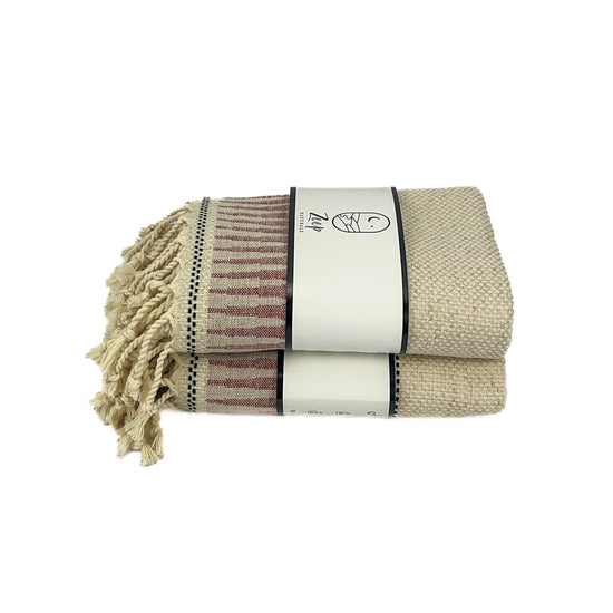 Zeep Naturals | Backgammon Towels Gray-Black Border | Catskills-inspired artisan natural soaps, luxurious Turkish towels, bathrobes, throws, and bedding. Discover handmade coffee cups, milk dispensers, and olive wood kitchen utensils—crafted with care for your home