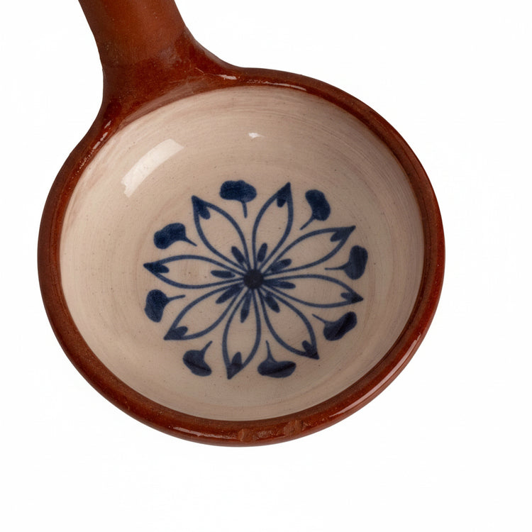 Zeep Naturals | Troy Collection Ceramic Ladle with Wooden Handle | Zeep Naturals brings you handcrafted soaps, organic cotton towels, and artisan kitchen essentials — all inspired by nature. Discover simple, sustainable living with products designed to soothe your senses and your home.