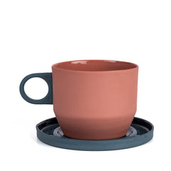 Zeep Naturals | Lydia Collection Modern Conic Coffee/Tea Cup with Saucer | Zeep Naturals brings you handcrafted soaps, organic cotton towels, and artisan kitchen essentials — all inspired by nature. Discover simple, sustainable living with products designed to soothe your senses and your home.