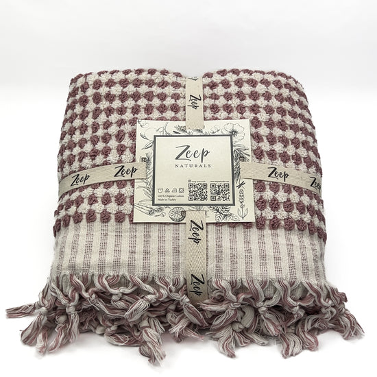 Zeep Naturals | Chickpea Towels Dusty Rose Bath | Catskills-inspired artisan natural soaps, luxurious Turkish towels, bathrobes, throws, and bedding. Discover handmade coffee cups, milk dispensers, and olive wood kitchen utensils—crafted with care for your home