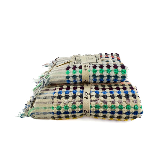 Zeep Naturals | Chickpea Towels Mediterranean Set | Catskills-inspired artisan natural soaps, luxurious Turkish towels, bathrobes, throws, and bedding. Discover handmade coffee cups, milk dispensers, and olive wood kitchen utensils—crafted with care for your home