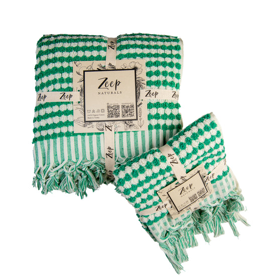 Zeep Naturals | Chickpea Towels Forest Set | Zeep Naturals brings you handcrafted soaps, organic cotton towels, and artisan kitchen essentials — all inspired by nature. Discover simple, sustainable living with products designed to soothe your senses and your home.