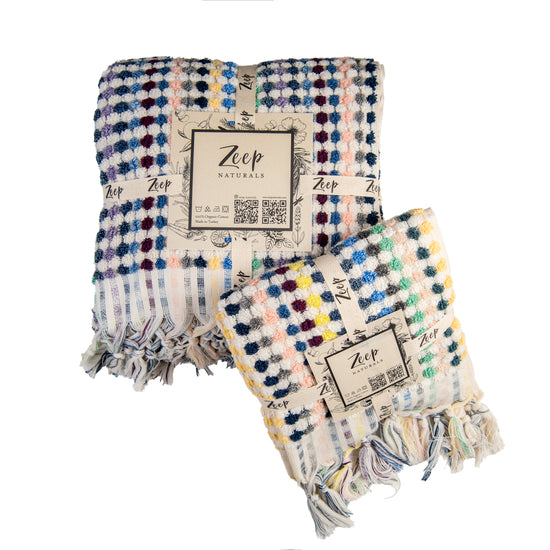 Zeep Naturals | Chickpea Towels Mediterranean Set | Catskills-inspired artisan natural soaps, luxurious Turkish towels, bathrobes, throws, and bedding. Discover handmade coffee cups, milk dispensers, and olive wood kitchen utensils—crafted with care for your home